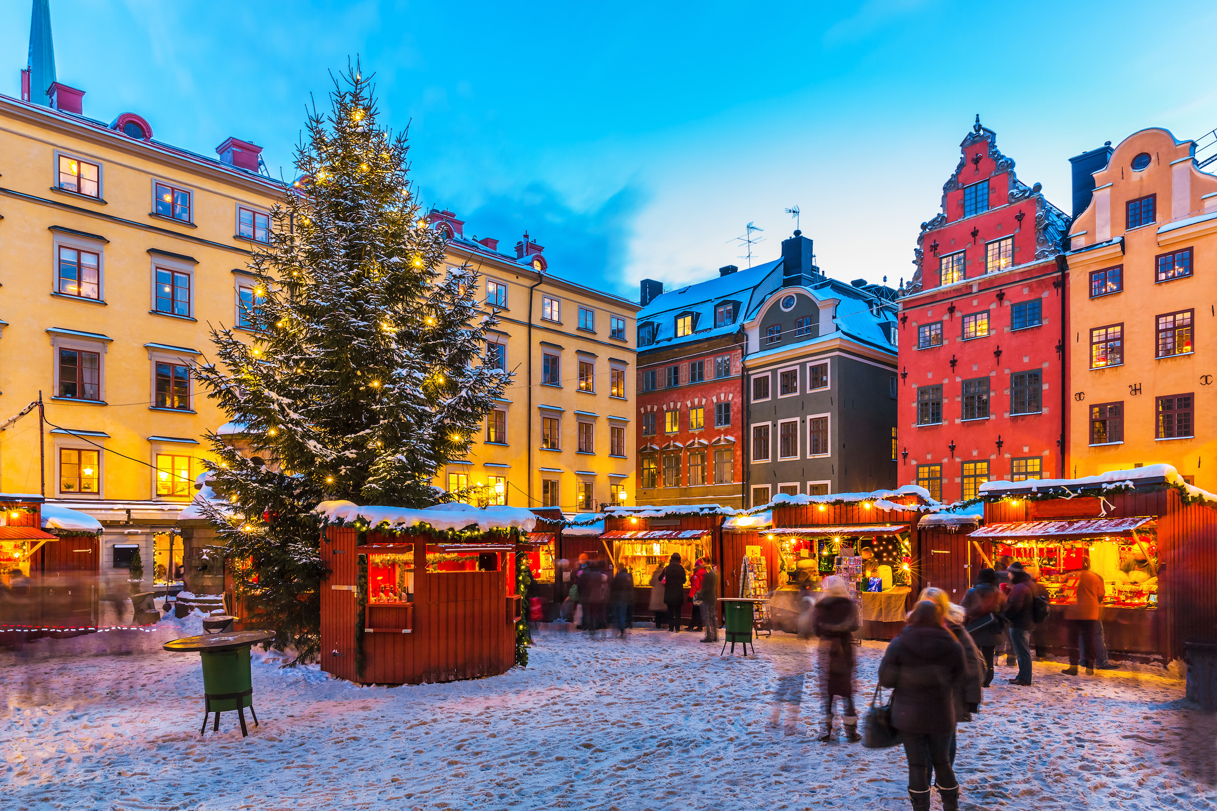 Christmas fair in Stockholm, Sweden